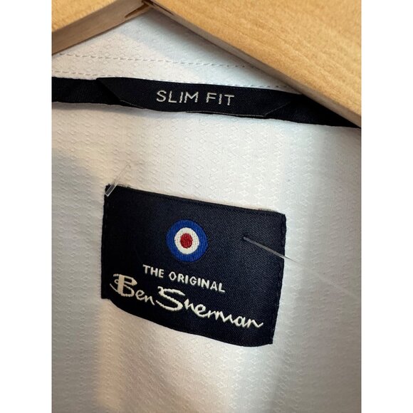 Ben Sherman The Orignal Wrinkle Free Size Large 16/16.5 32/33 NWT Moisture Wicki - Picture 3 of 11